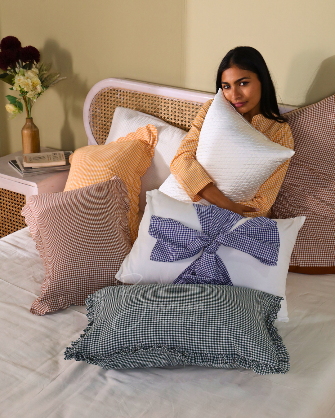 Cotton cushion covers and soft furnishings made ethically